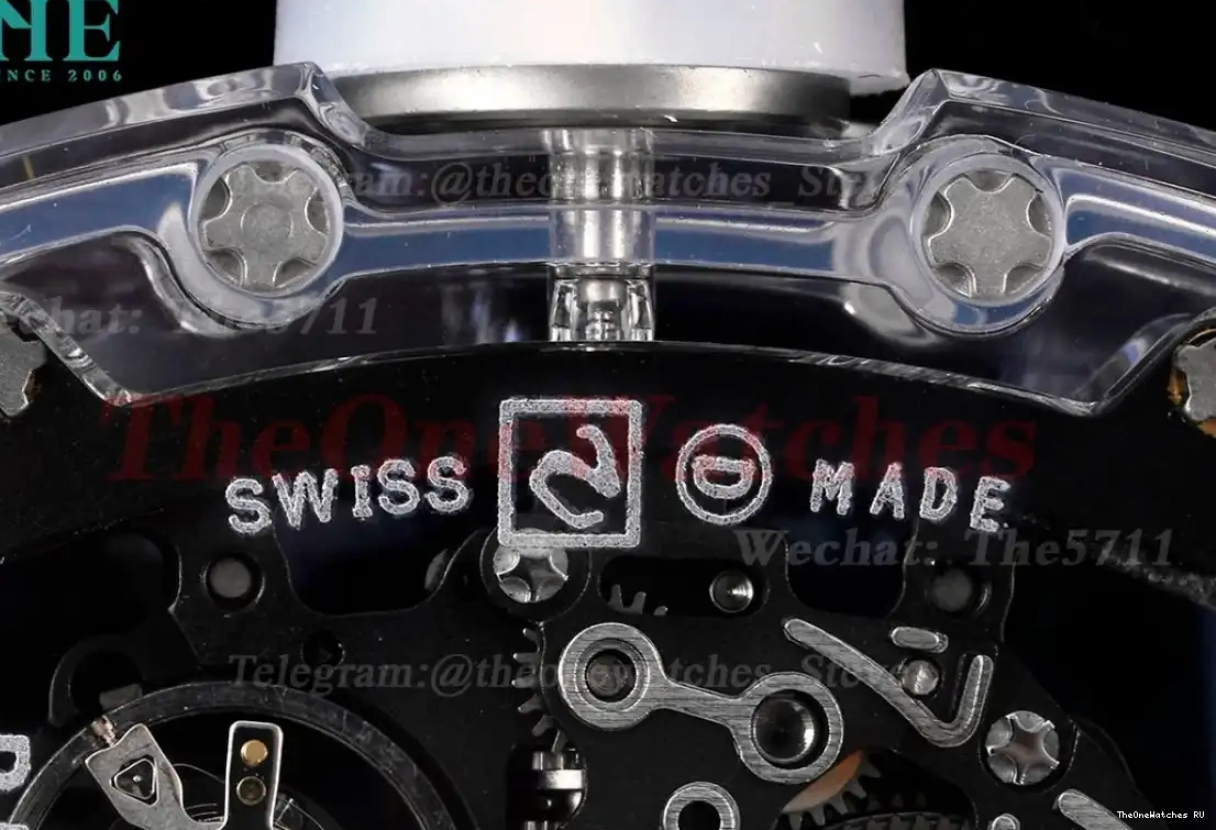  RM055 Sonic Skeleton on Dial Transparent Rubber Transparent  RMUL2 Clone strap 0412